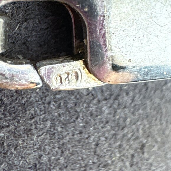 VTG Sterling Silver 925 Interwoven Mesh Chain Bracelet Size 7.5" Length - Picture 6 of 11